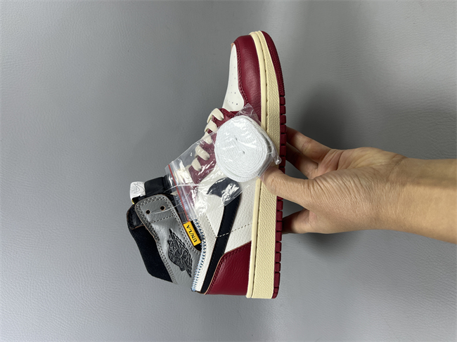 Women Running Weapon Air Jordan 1 White/Red Shoes 549